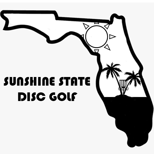 2" x 2" Florida Disc Golf Stamp - FlightPlateStamps
