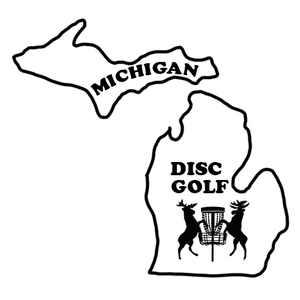 2" x 2" Michigan Disc Golf Stamp - FlightPlateStamps